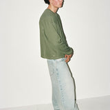 WAFFLE LONG-SLEEVE - SAGE GREEN