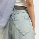 BAGGY DENIM SHORTS - TRUE BLACK