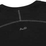RAGLAN PANEL T-SHIRT - BLACK
