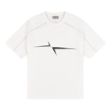 RAGLAN PANEL T-SHIRT - WHITE