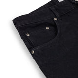 OVERLINE BAGGY DENIM SHORTS - TRUE BLACK