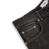 OVERLINE BAGGY DENIM SHORTS - SMOKED EARTH