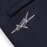 OVERLINE CUFFED JOGGERS - NAVY