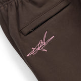 OVERLINE CUFFED JOGGERS - BROWN