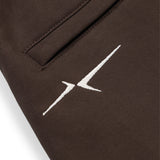 SIGNATURE UNCUFFED JOGGERS - BROWN