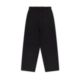 SIGNATURE UNCUFFED JOGGERS - BLACK