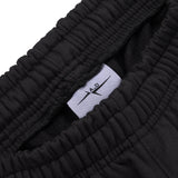SIGNATURE UNCUFFED JOGGERS - BLACK