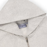 OVERLINE ZIP-UP HOODIE - GREY