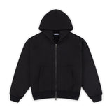SIGNATURE ZIP-UP HOODIE - BLACK