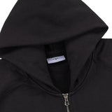SIGNATURE ZIP-UP HOODIE - BLACK