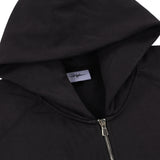 OVERLINE ZIP-UP HOODIE - BLACK