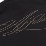 OVERLINE ZIP-UP HOODIE - BLACK