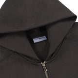 SIGNATURE ZIP-UP HOODIE - CHARCOAL
