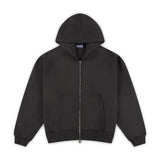 SIGNATURE ZIP-UP HOODIE - CHARCOAL
