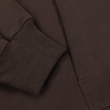 SIGNATURE ZIP-UP HOODIE - BROWN