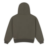 SIGNATURE ZIP-UP HOODIE - OLIVE