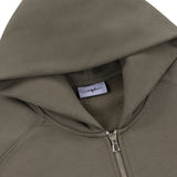 SIGNATURE ZIP-UP HOODIE - OLIVE