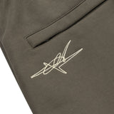 OVERLINE CUFFED JOGGERS - OLIVE
