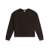 WAFFLE LONG-SLEEVE - BROWN