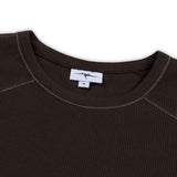 WAFFLE LONG-SLEEVE - BROWN