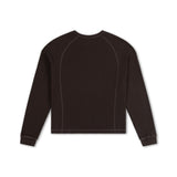 WAFFLE LONG-SLEEVE - BROWN