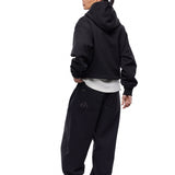 GA SIGNATURE ZIP-UP HOODIE - BLACK