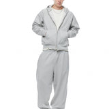 GA SIGNATURE ZIP-UP HOODIE - GREY