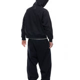 GA SIGNATURE ZIP-UP HOODIE - BLACK