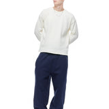 SIGNATURE UNCUFFED JOGGERS - NAVY