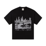 GA WITH, NOT APART T-SHIRT - BLACK
