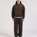 SIGNATURE CUFFED JOGGERS - BROWN