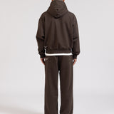 SIGNATURE CUFFED JOGGERS - BROWN
