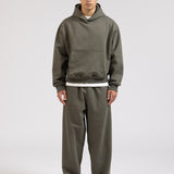 SIGNATURE UNCUFFED JOGGERS - OLIVE