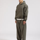 SIGNATURE UNCUFFED JOGGERS - OLIVE