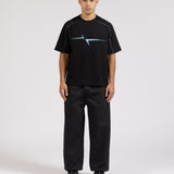 RAGLAN PANEL T-SHIRT - BLACK