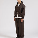 SIGNATURE UNCUFFED JOGGERS - BROWN
