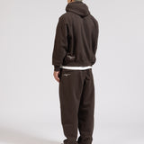 SIGNATURE UNCUFFED JOGGERS - BROWN