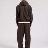 SIGNATURE UNCUFFED JOGGERS - BROWN