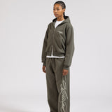 OVERLINE CUFFED JOGGERS - OLIVE