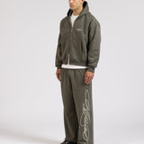 OVERLINE CUFFED JOGGERS - OLIVE