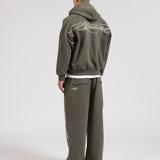 OVERLINE CUFFED JOGGERS - OLIVE