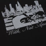 GA WITH, NOT APART T-SHIRT - BLACK