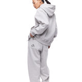 GA SIGNATURE ZIP-UP HOODIE - GREY