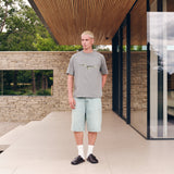 RAGLAN PANEL T-SHIRT - SLATE GREY