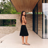 WOMENS WOVEN SHORTS - BLACK