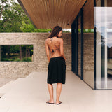 WOMENS WOVEN SHORTS - BLACK