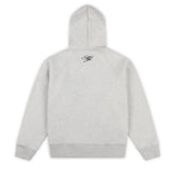 FELPA CON CAPPUCCIO OVERLINE - GRIGIO