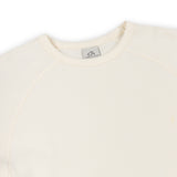 T-SHIRT À MANCHES LONGUES WAFFLE - CRÈME