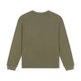 T-SHIRT À MANCHES LONGUES GA WAFFLE - VERT SAUGE