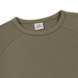 T-SHIRT À MANCHES LONGUES GA WAFFLE - VERT SAUGE